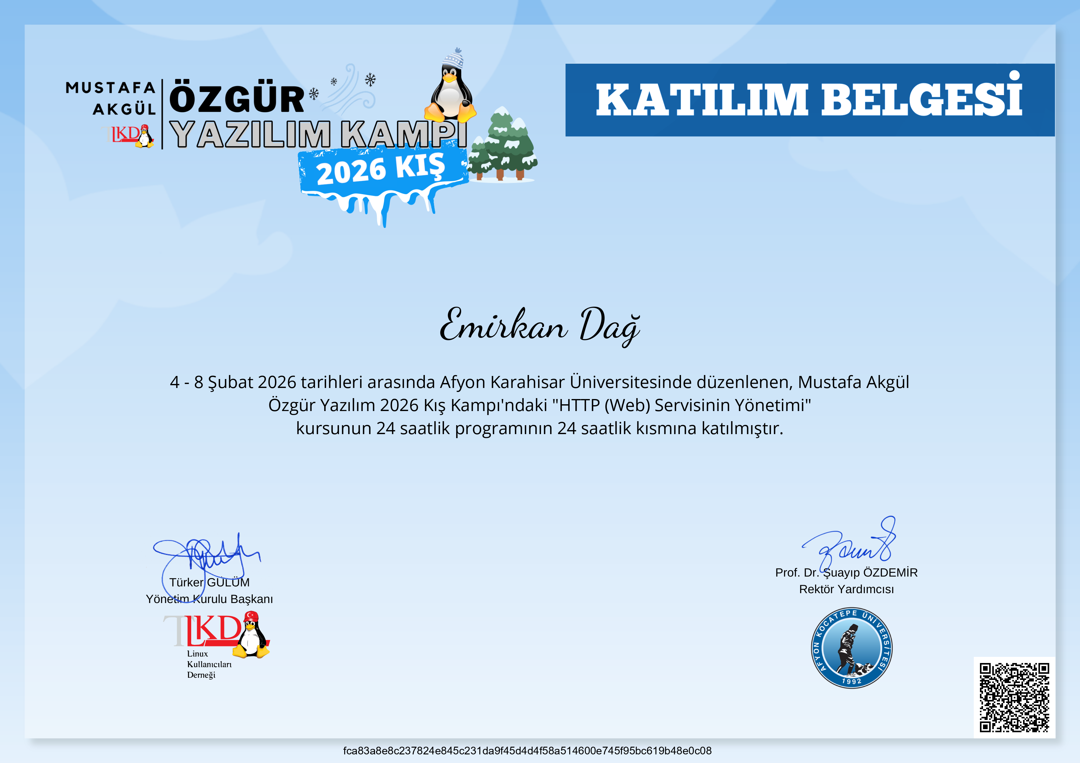 Emirkan DAĞ - AYBU SOFTWARE ENGINEERING CLUB | LinkedIn